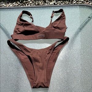 Brown Bikini Set